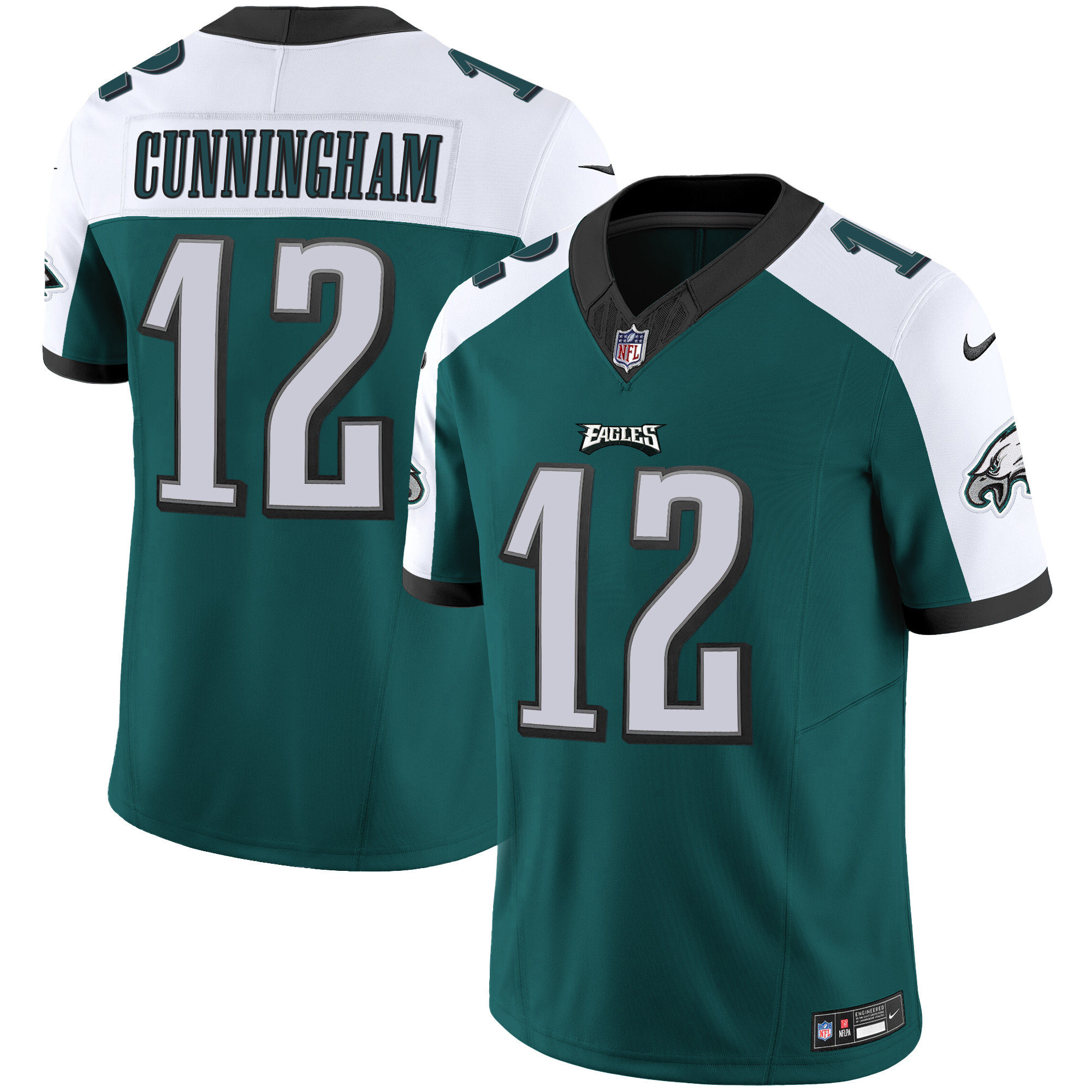 Randall Cunningham Men's Philadelphia Eagles Vapor Limited Midnight Alternate Jersey - All Stitched