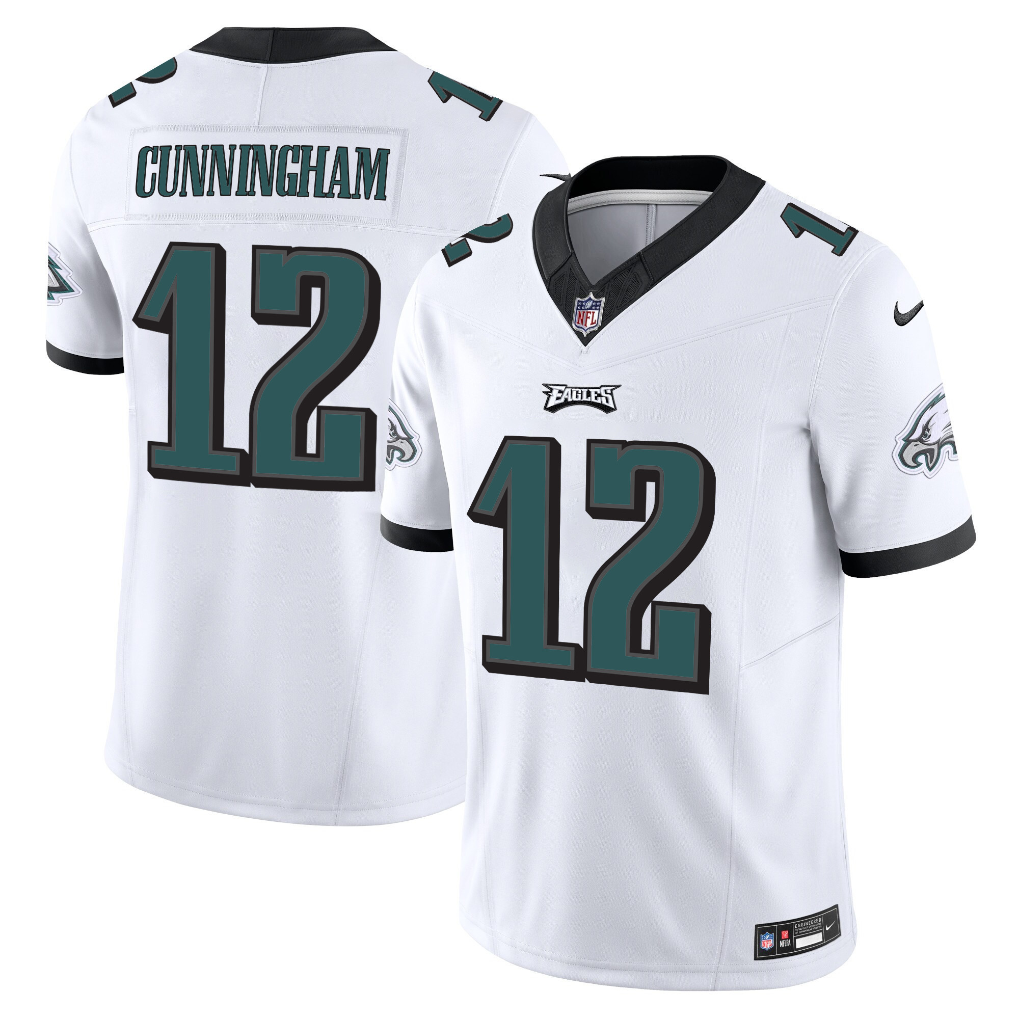 Randall Cunningham Men's Philadelphia Eagles Vapor Limited White Jersey - All Stitched