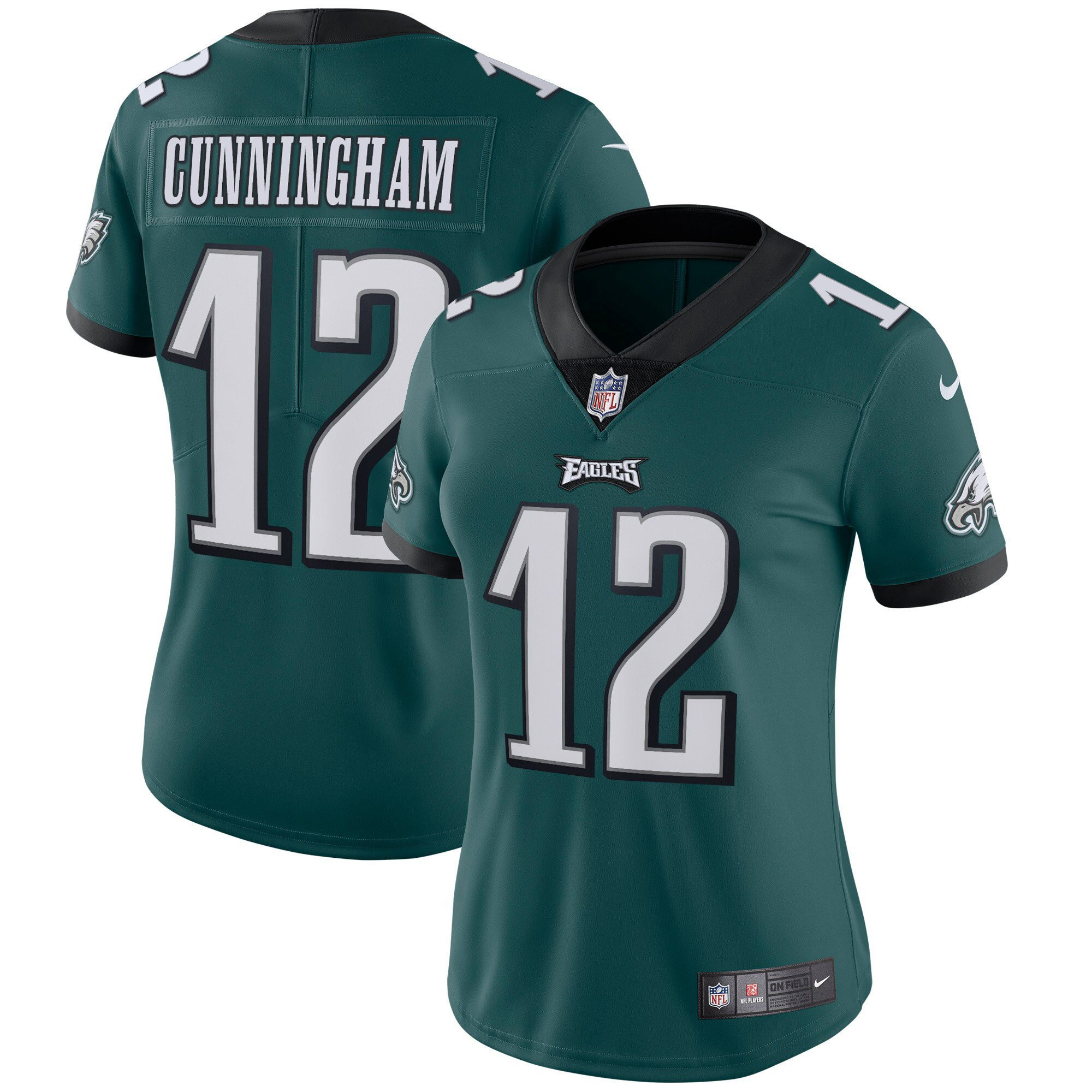Randall Cunningham Philadelphia Eagles Vapor Midnight Green Jersey - All Stitched