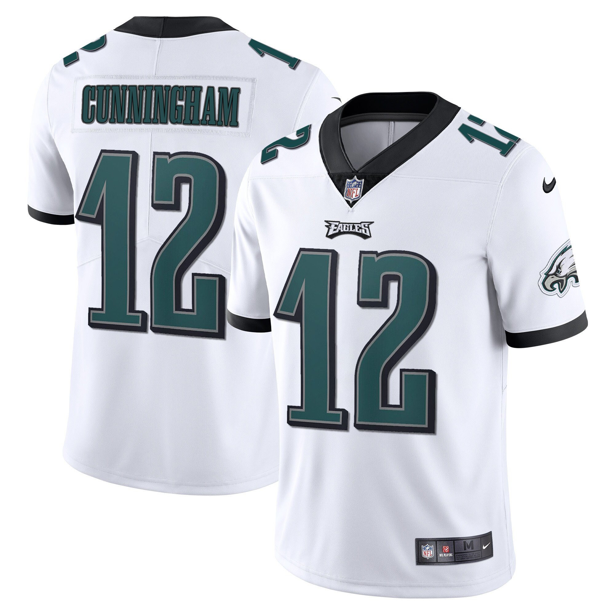 Randall Cunningham Philadelphia Eagles Vapor White Jersey - All Stitched