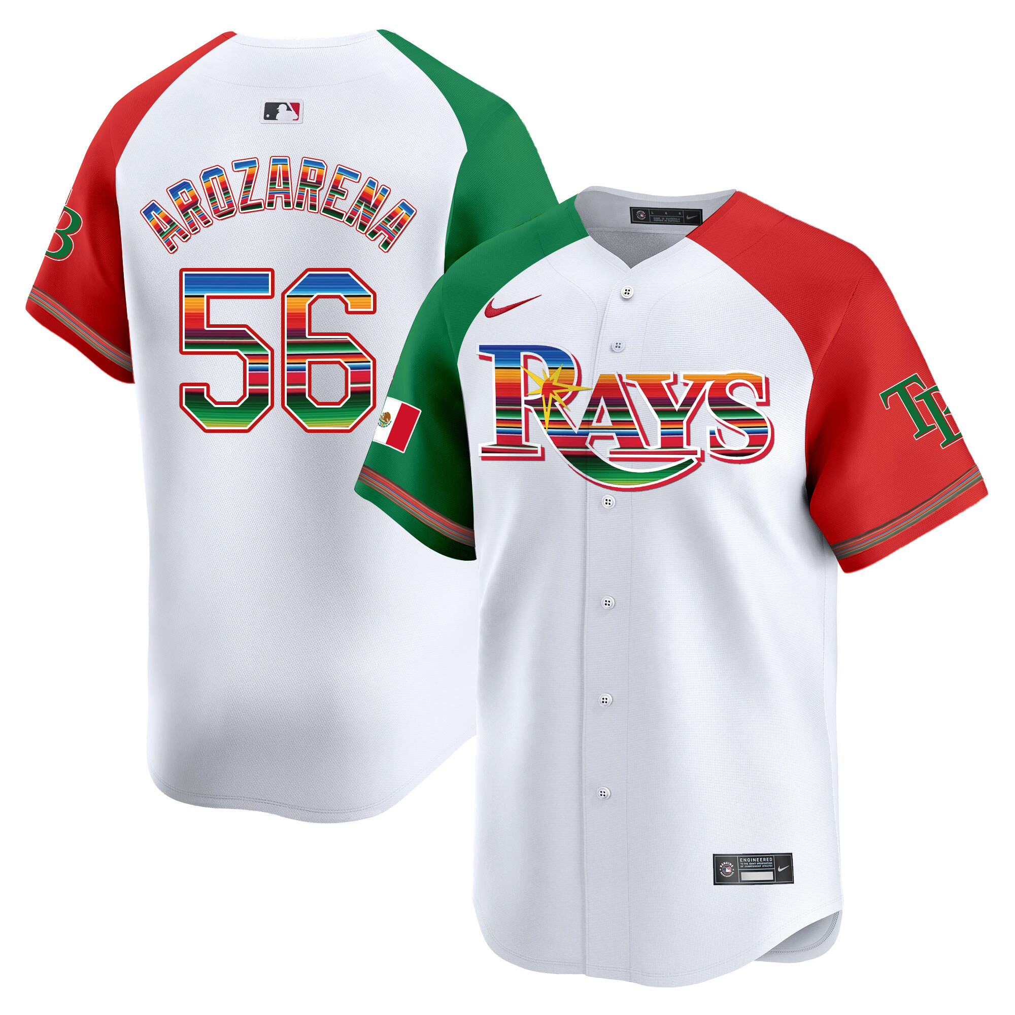 Randy Arozarena Men's Tampa Bay Rays Mexico Vapor Premier Limited Alternate Jersey - All Stitched