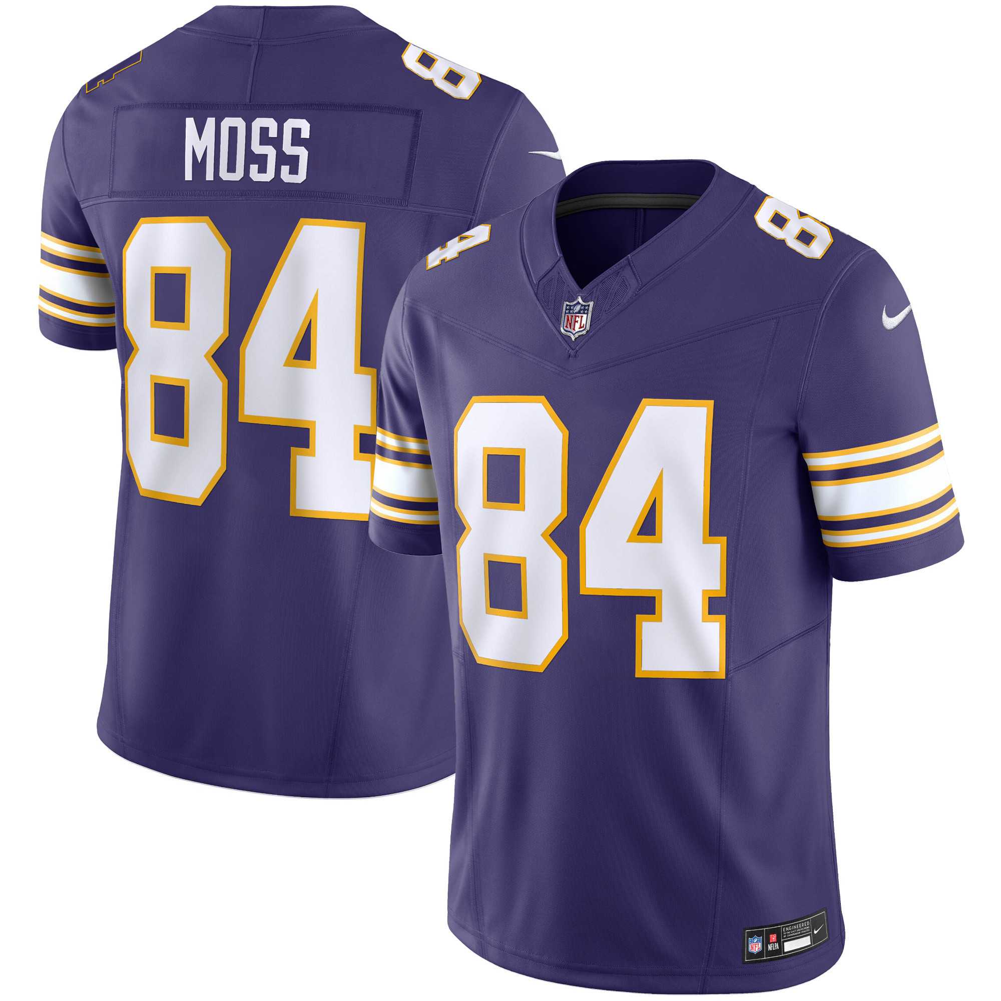 Randy Moss Men's Minnesota Vikings Classic Limited Purple Jersey - All Stitched