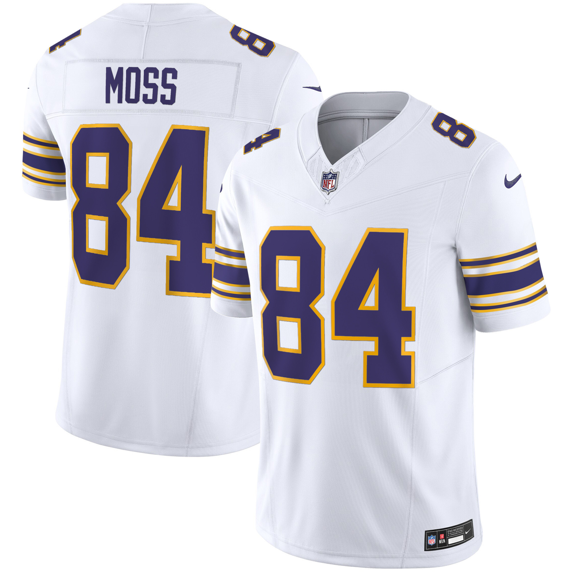 Randy Moss Men's Minnesota Vikings Classic Limited White Jersey - All Stitched