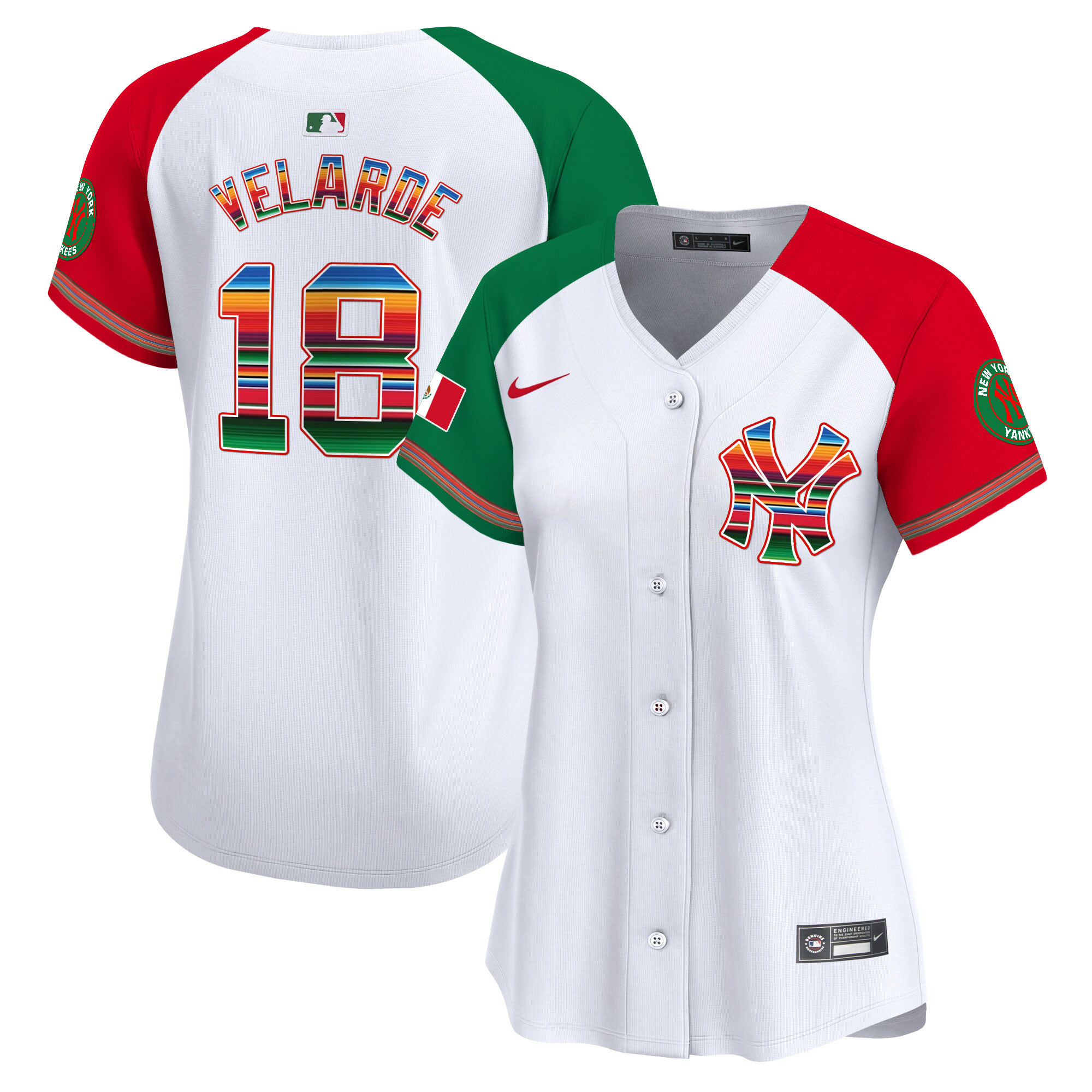 Randy Velarde Women's New York Yankees Mexico Vapor Premier Limited Alternate Jersey - All Stitched