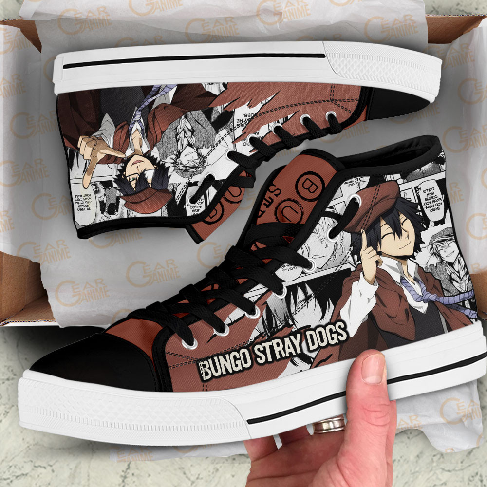 Ranpo Edogawa High Top Shoes Bungo Stray Dogs Custom Anime Sneakers