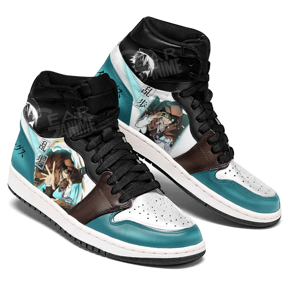 Ranpo Edogawa JD1s Sneakers Bungo Stray Dogs Anime Shoes, Air Jordan Hightop
