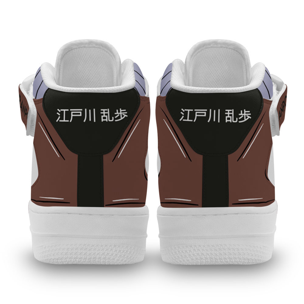 Ranpo Edogawa Sneakers Air Mid Custom Bungo Stray Dogs Anime Shoes