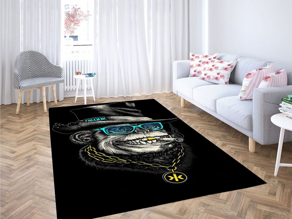 Rap Monkey Living Room Modern Carpet Rectangle Rug