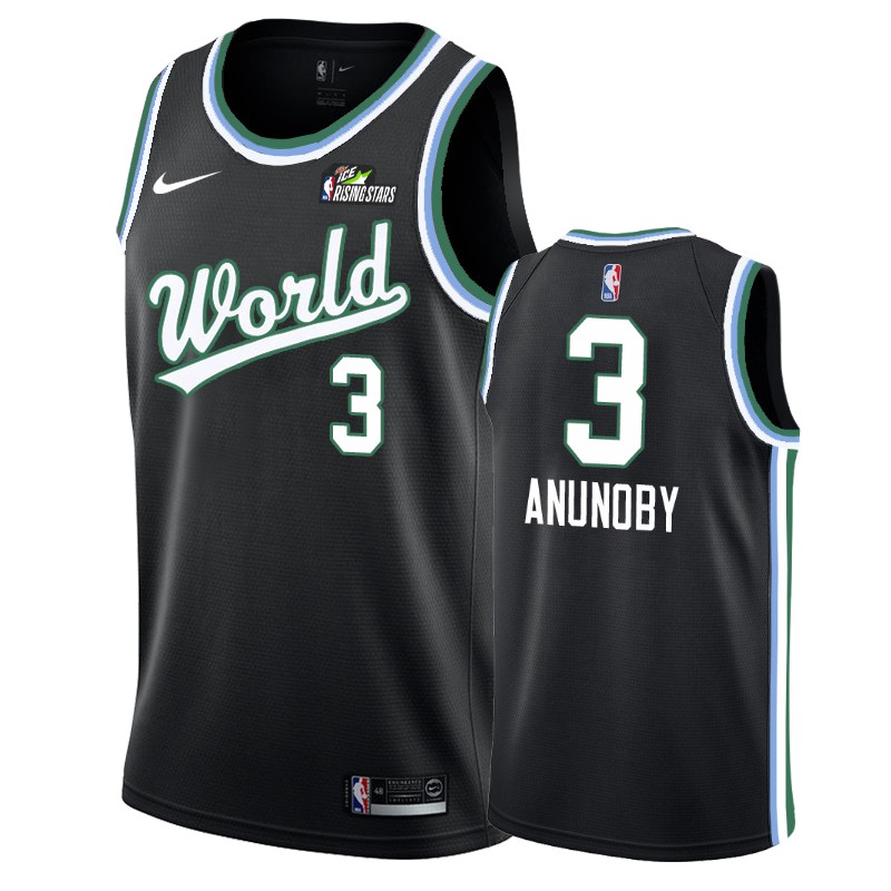 Raptors Male OG Anunoby #3 2019 Rising Star Black Team USA Jersey