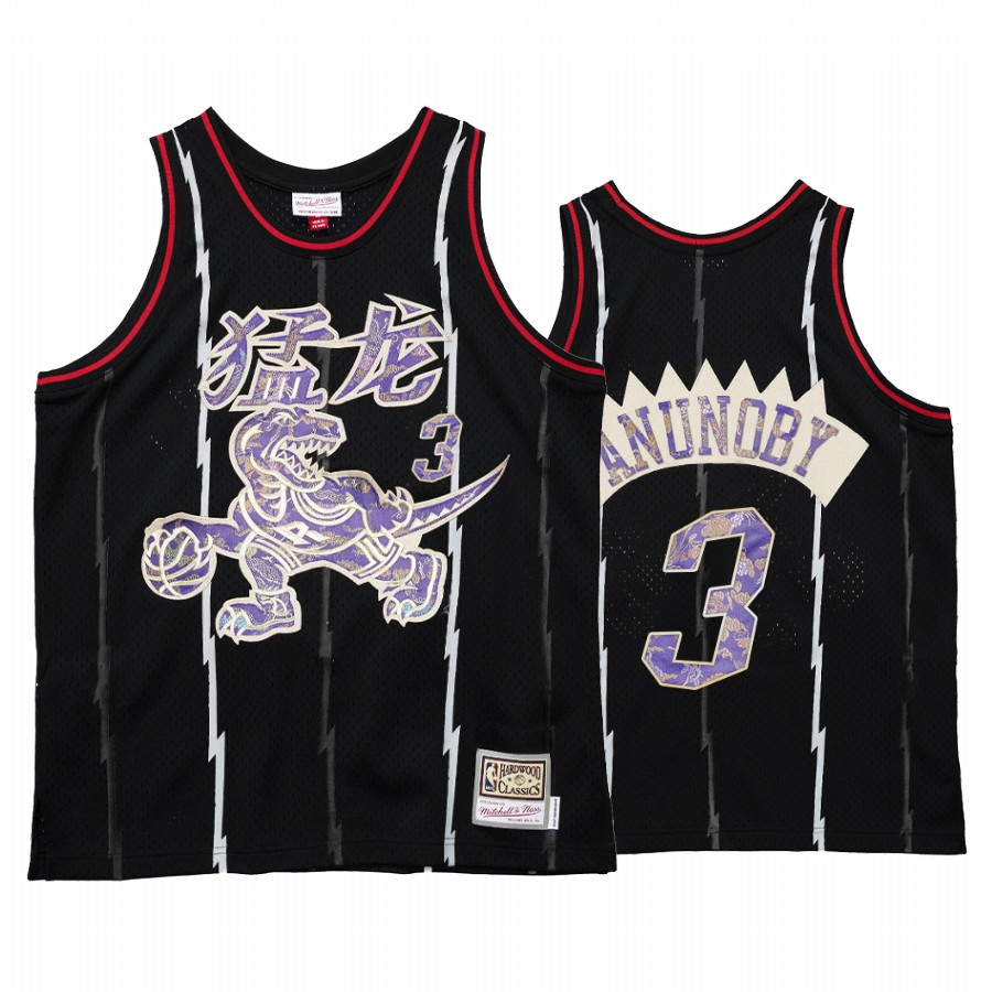 Raptors OG Anunoby 2021 Lunar New Year Jersey Black OX HWC
