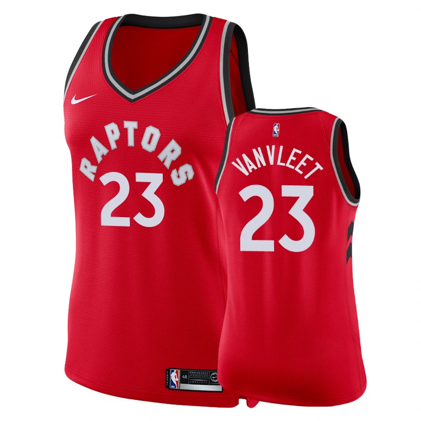 Raptors Women Fred VanVleet #23 Icon Red Jersey