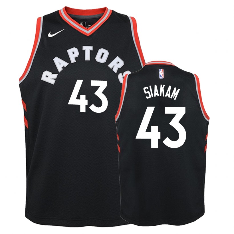 Raptors Youth Pascal Siakam #43 Statement Black Jersey
