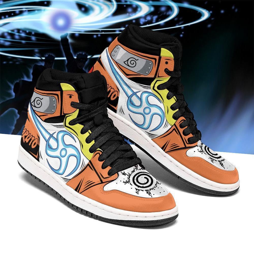 Rasenshuriken Shoes Skill Costume Anime JD1s Sneakers, Air Jordan Hightop