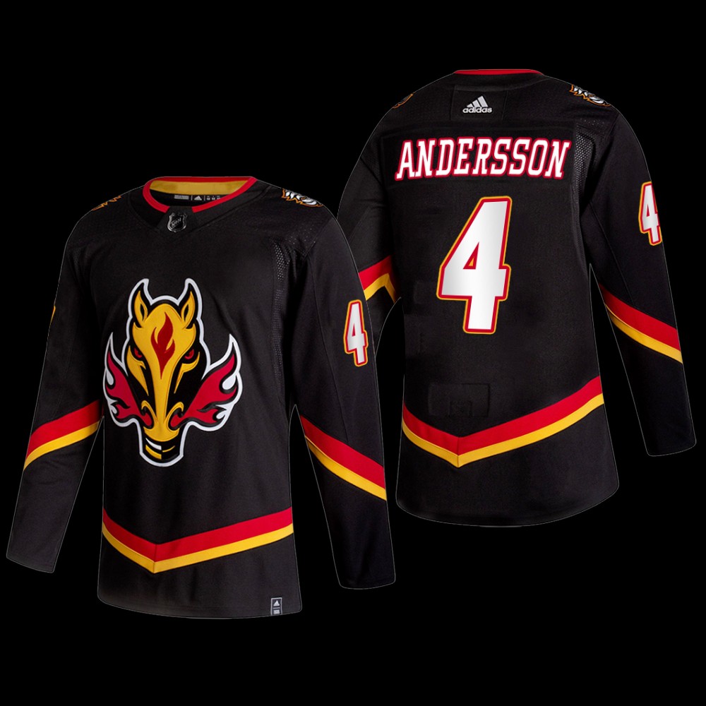 Rasmus Andersson #4 Calgary Flames Alternate 2022-23 Black Jersey