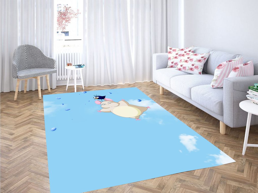 Rat My Neighbor Totoro Living Room Modern Carpet Rectangle Rug