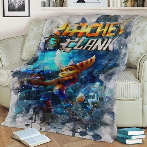 Ratchet And Clank Fleece Blanket