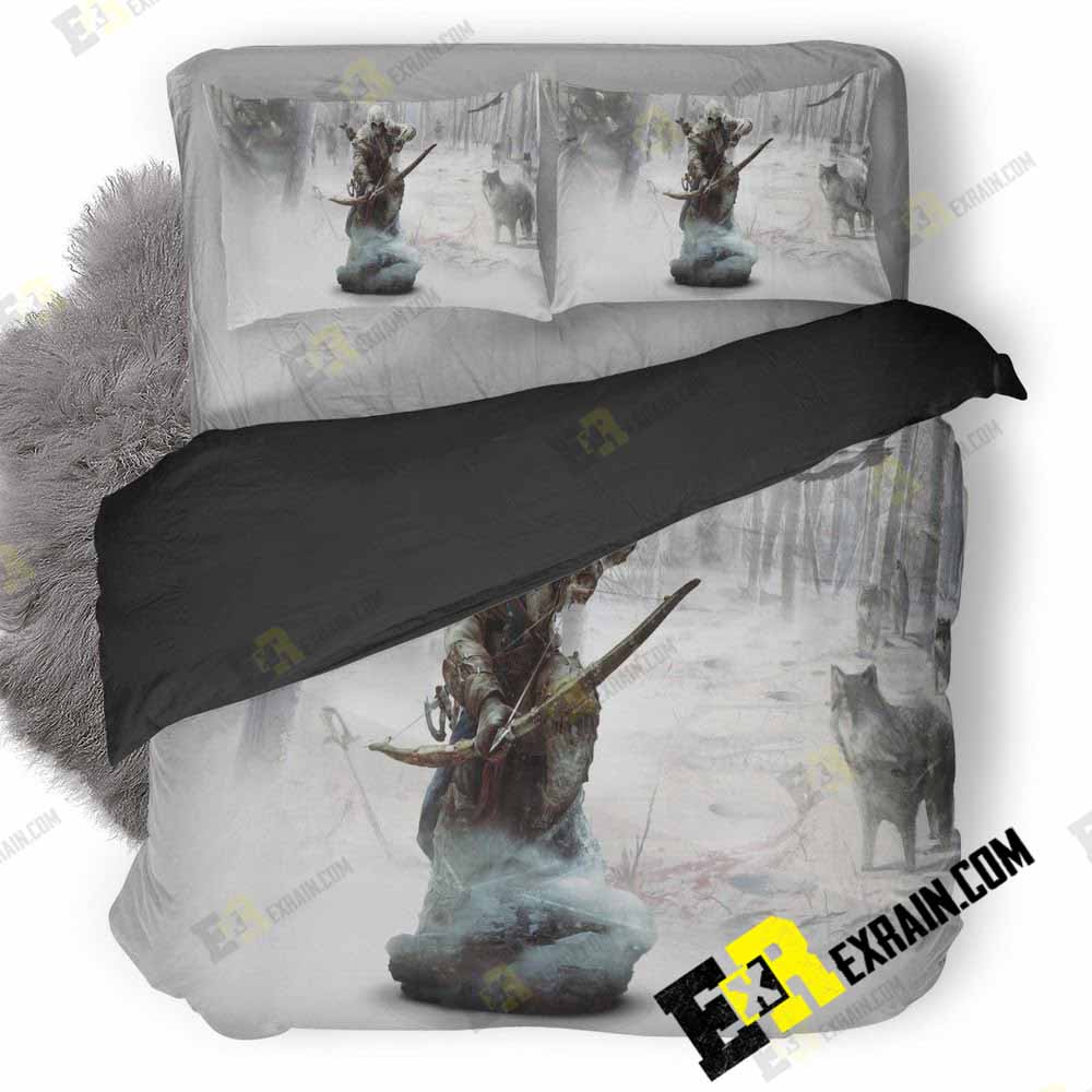 Ratonhnkaketon Assassins Creed 3D Customized Duvet Cover Bedding Set
