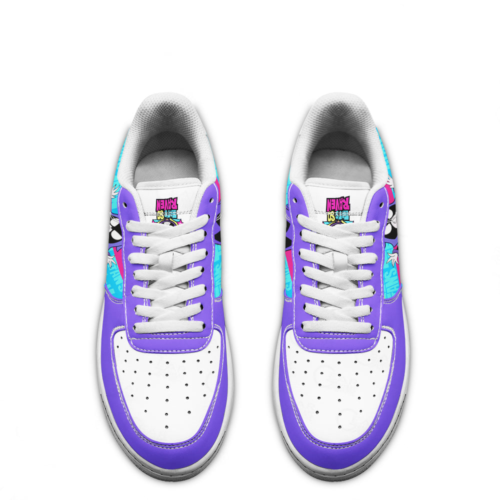 Raven Air Sneakers Custom Teen Titan Go Cartoon Shoes