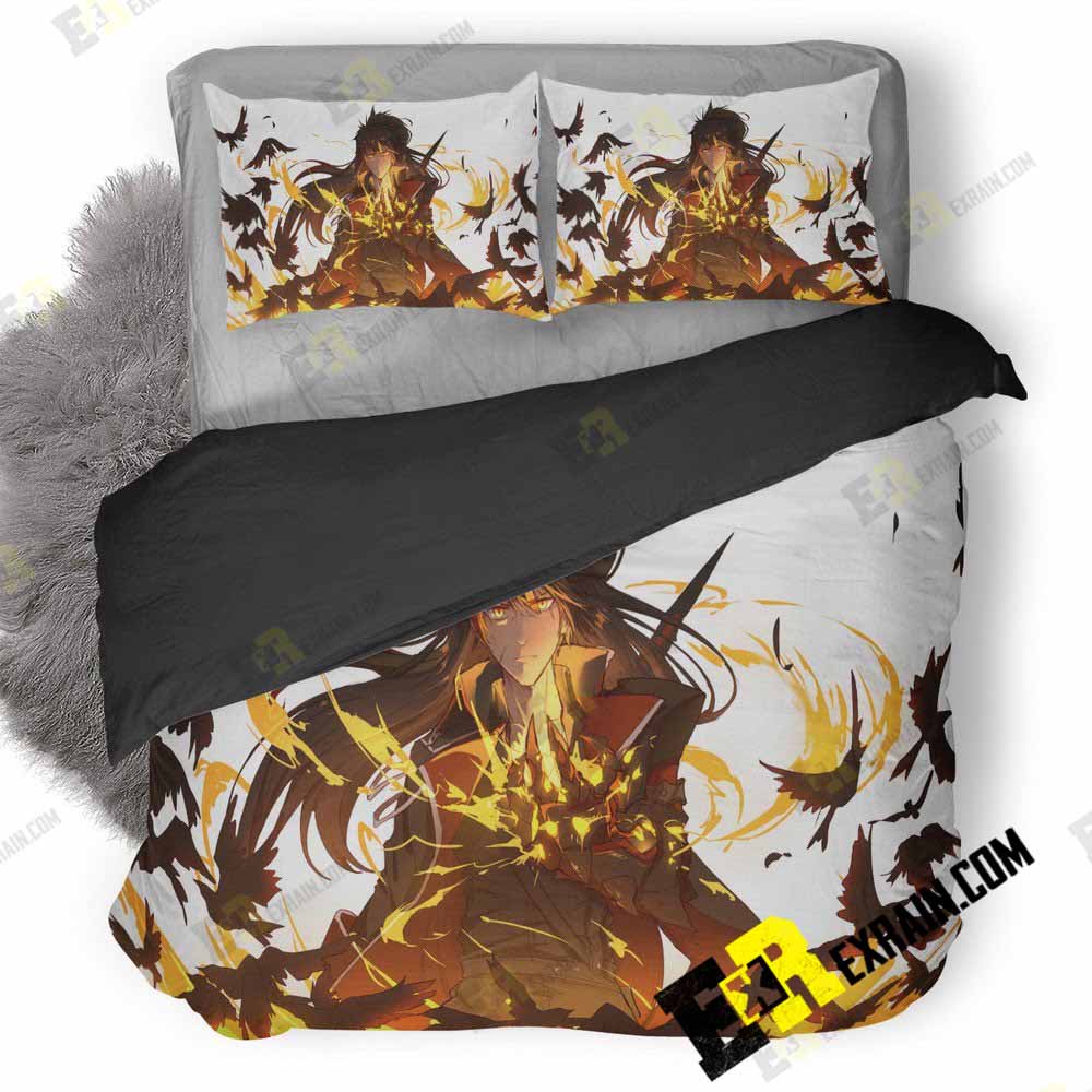 Raven Elsword Game 5E 3D Customized Duvet Cover Bedding Set