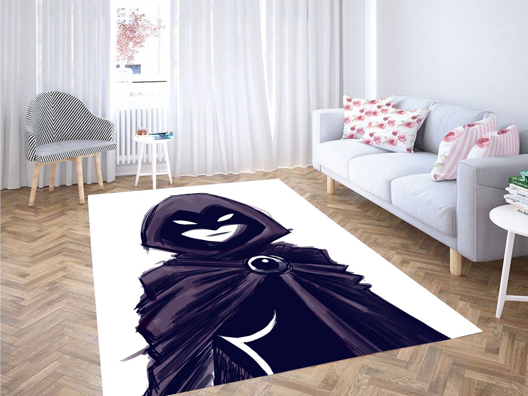 Raven Painting Dc Comics Carpet Rectangle Rug