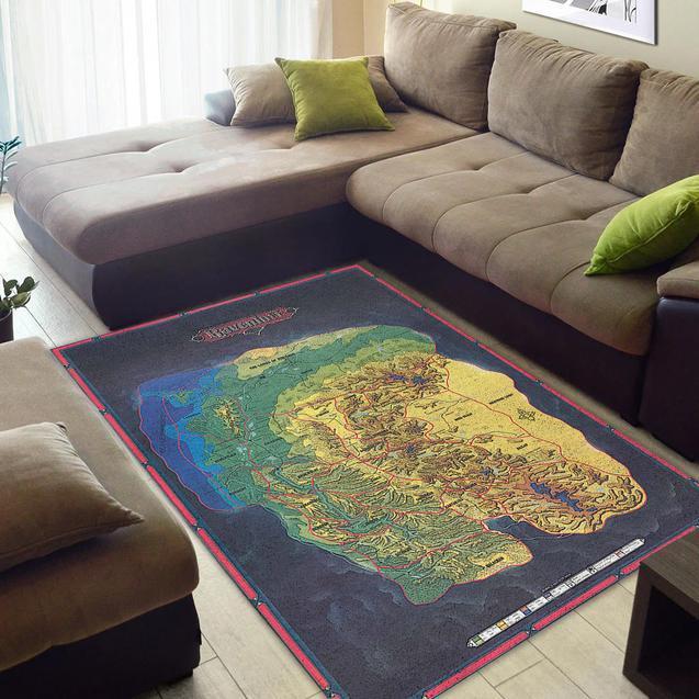 Ravenloft Domains Of The Dread Dungeons And Dragons Map Area Rectangle Rug