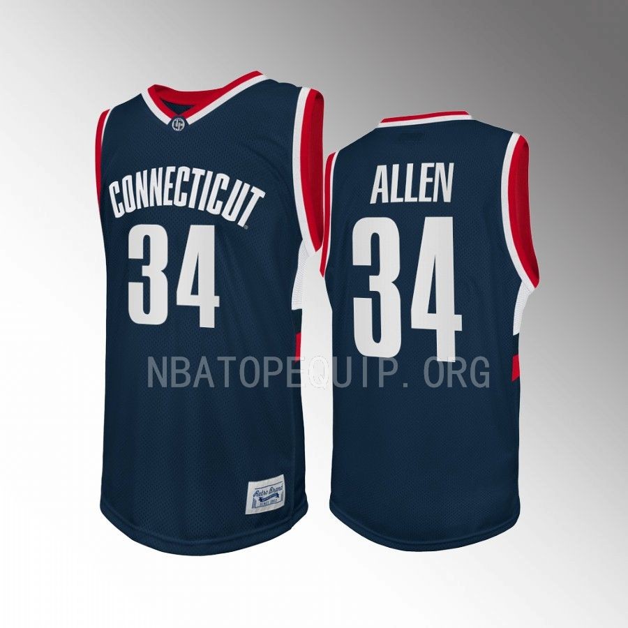 Ray Allen UConn Huskies Navy Jersey Retro Alumni