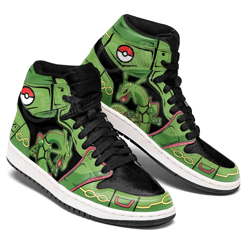 Rayquaza Anime JD1s Sneakers For Pokemon Fans, Air Jordan Hightop