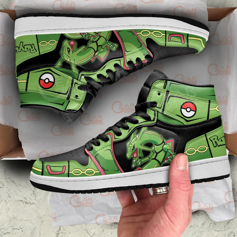 Rayquaza Anime JD1s Sneakers For Pokemon Fans, Air Jordan Hightop