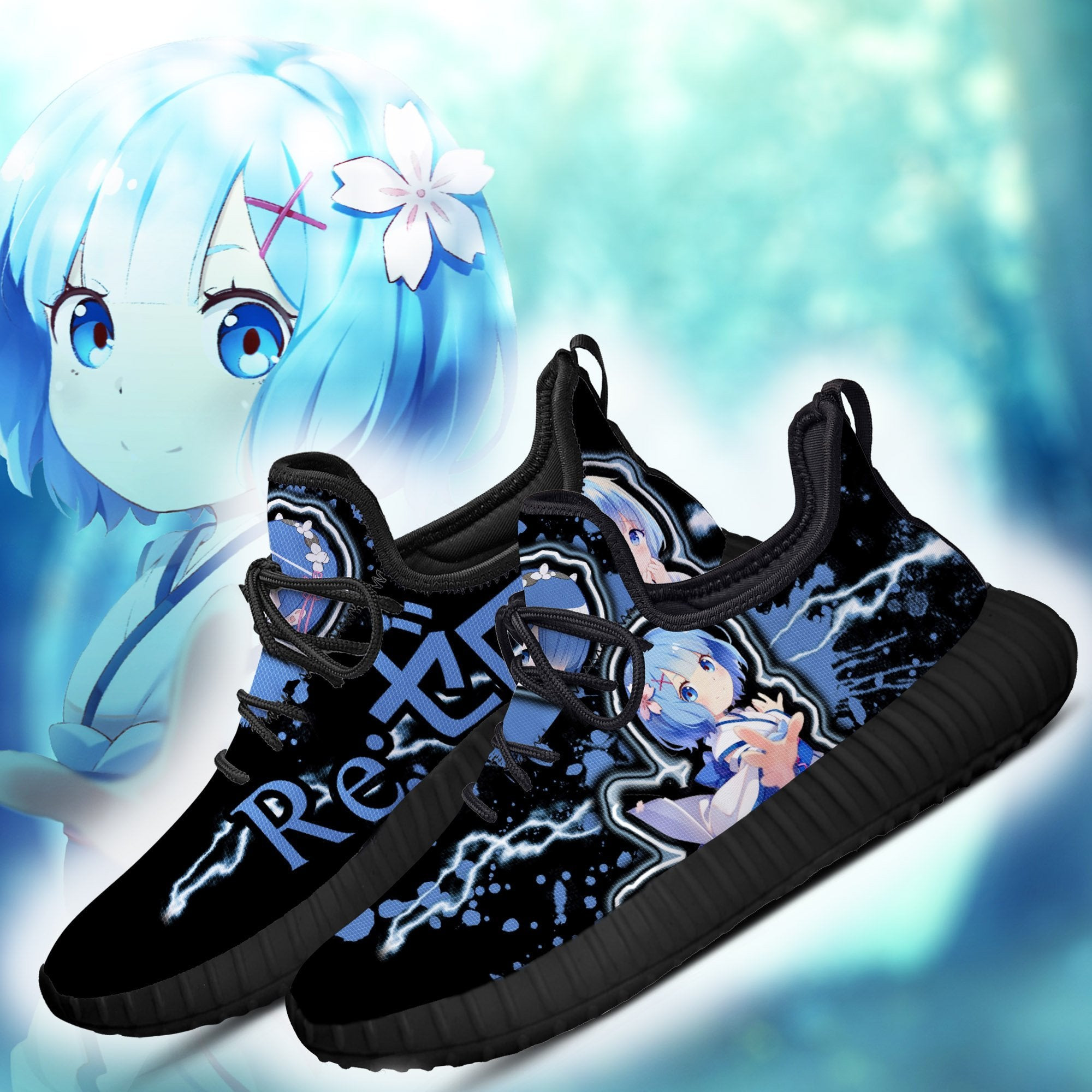 Re Zero Rem Reze Shoes Custom Anime Sneakers Gifts Idea For Fan