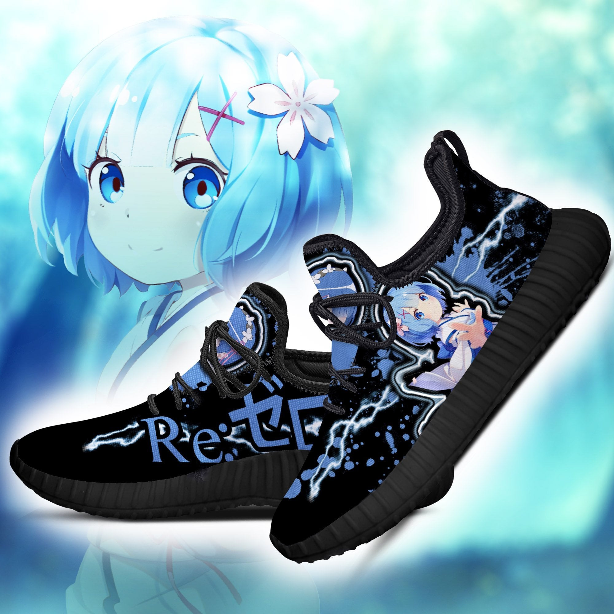 Re Zero Rem Reze Shoes Custom Anime Sneakers Gifts Idea For Fan