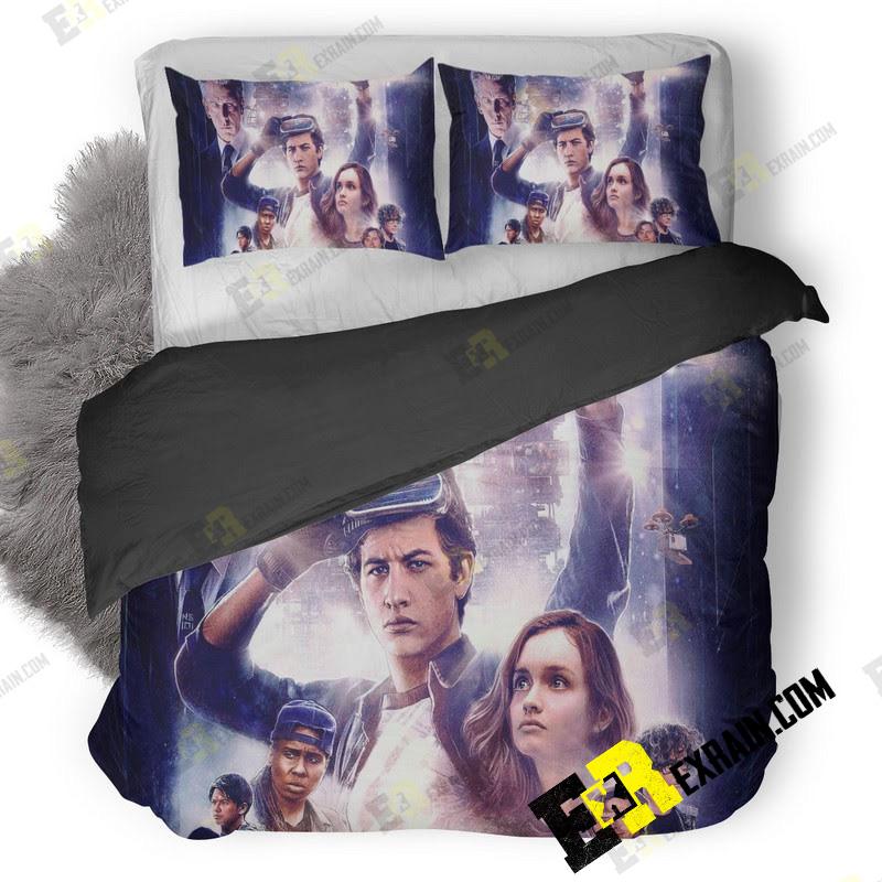 Ready Player One 80S Poster Lz 3D Customized Duvet Cover Bedding Set