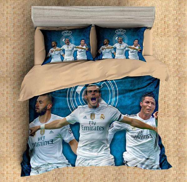 Real Madrid C.F. 3D Customized Duvet Cover Bedding Set