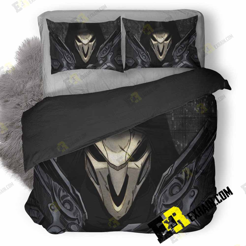 Reaper Overwatch Art 95 3D Customized Duvet Cover Bedding Set