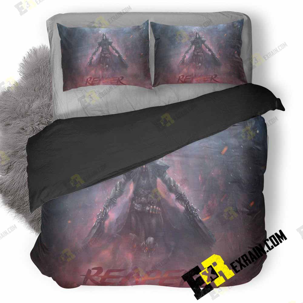 Reaper Overwatch Image 3D Customized Duvet Cover Bedding Set