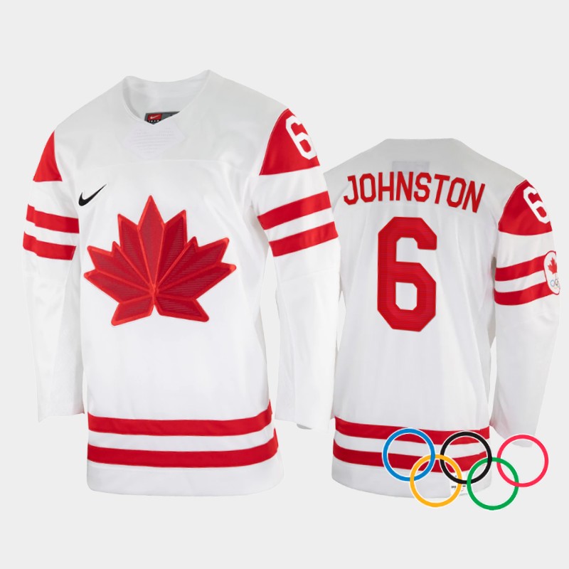 Rebecca Johnston Canada Women's White Jersey 2022 Winter Olympics
