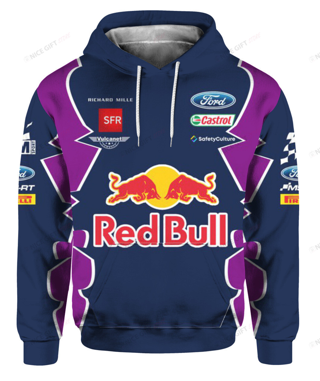 Red Bull 3D Hoodie Gift For Fans