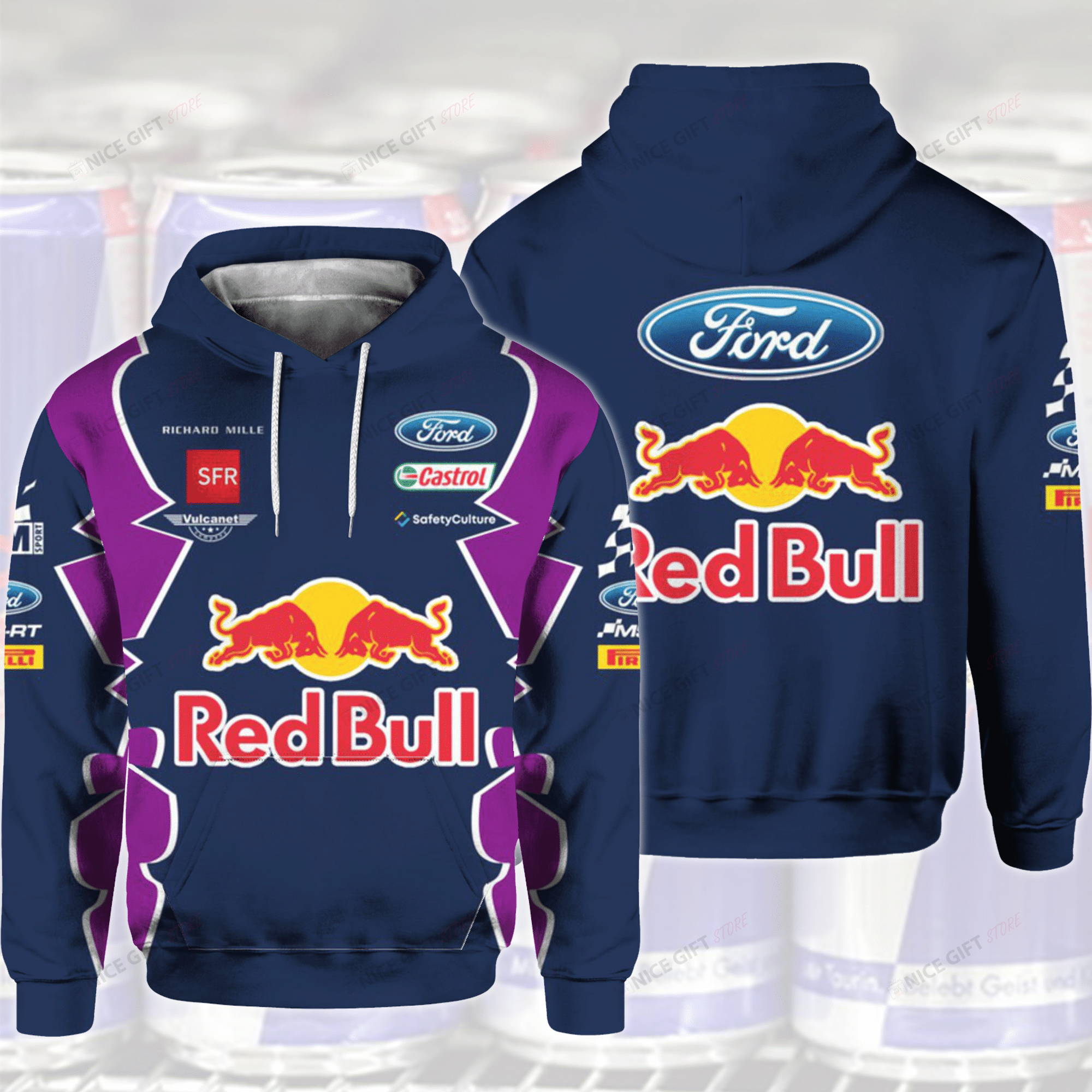 Red Bull 3D Hoodie Gift For Fans