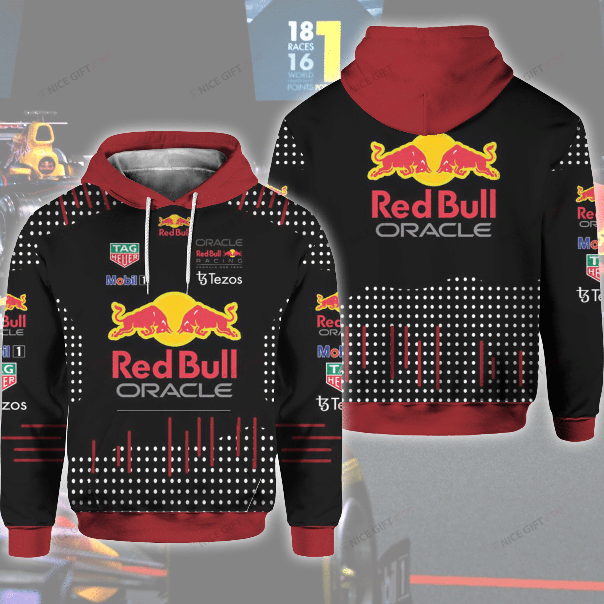 Red Bull Oracle 3D Hoodie Gift For Fans