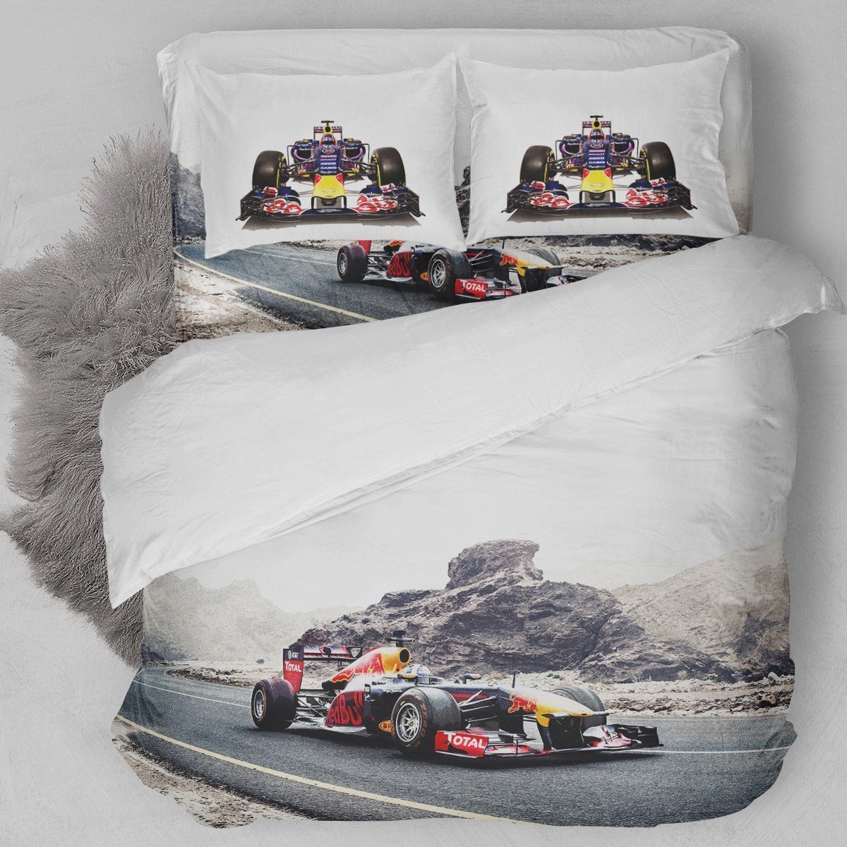 Red Bull Race Duvet Cover Bedding Set