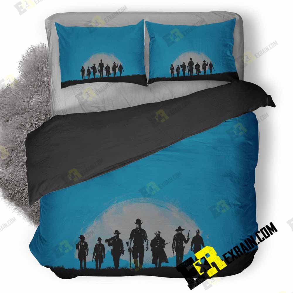 Red Daed Redemption Artwork 8W 3D Customized Duvet Cover Bedding Set