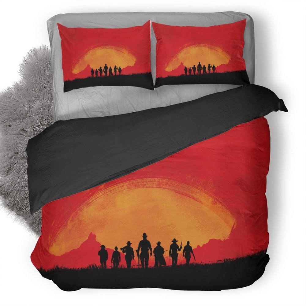 Red Dead Redemption 13 3D Customized Duvet Cover Bedding Set