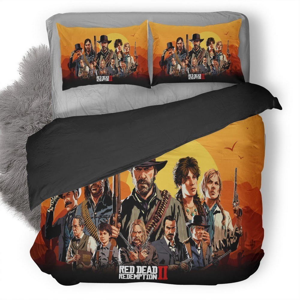 Red Dead Redemption 35 3D Customized Duvet Cover Bedding Set