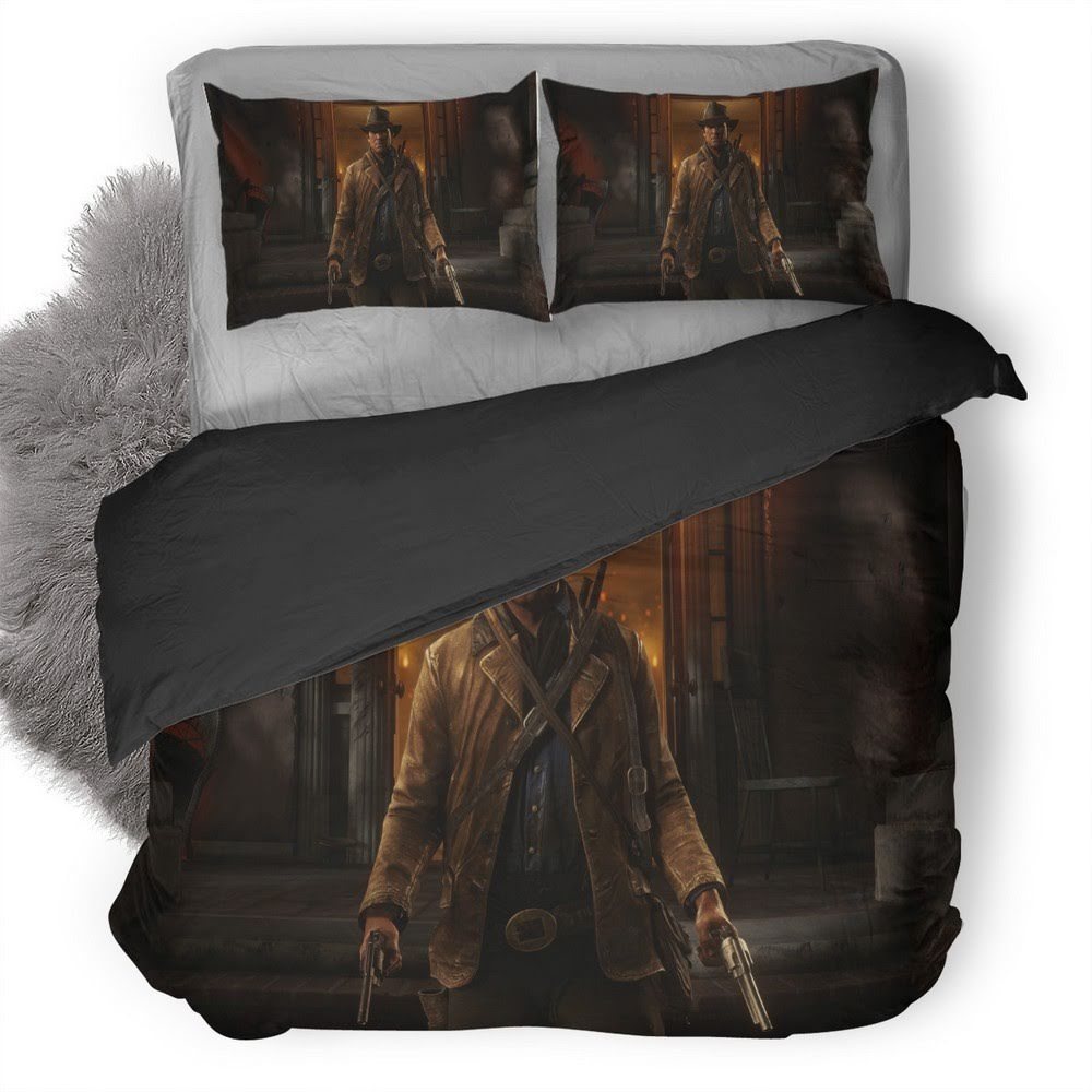 Red Dead Redemption 3D Customized Duvet Cover Bedding Set