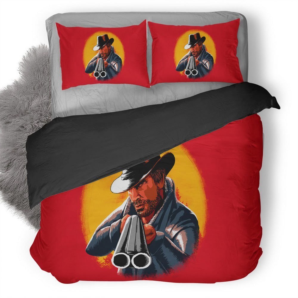 Red Dead Redemption 3D Customized Duvet Cover Bedding Set