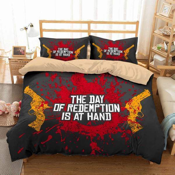 Red Dead Redemption 3D Customized Duvet Cover Bedding Set