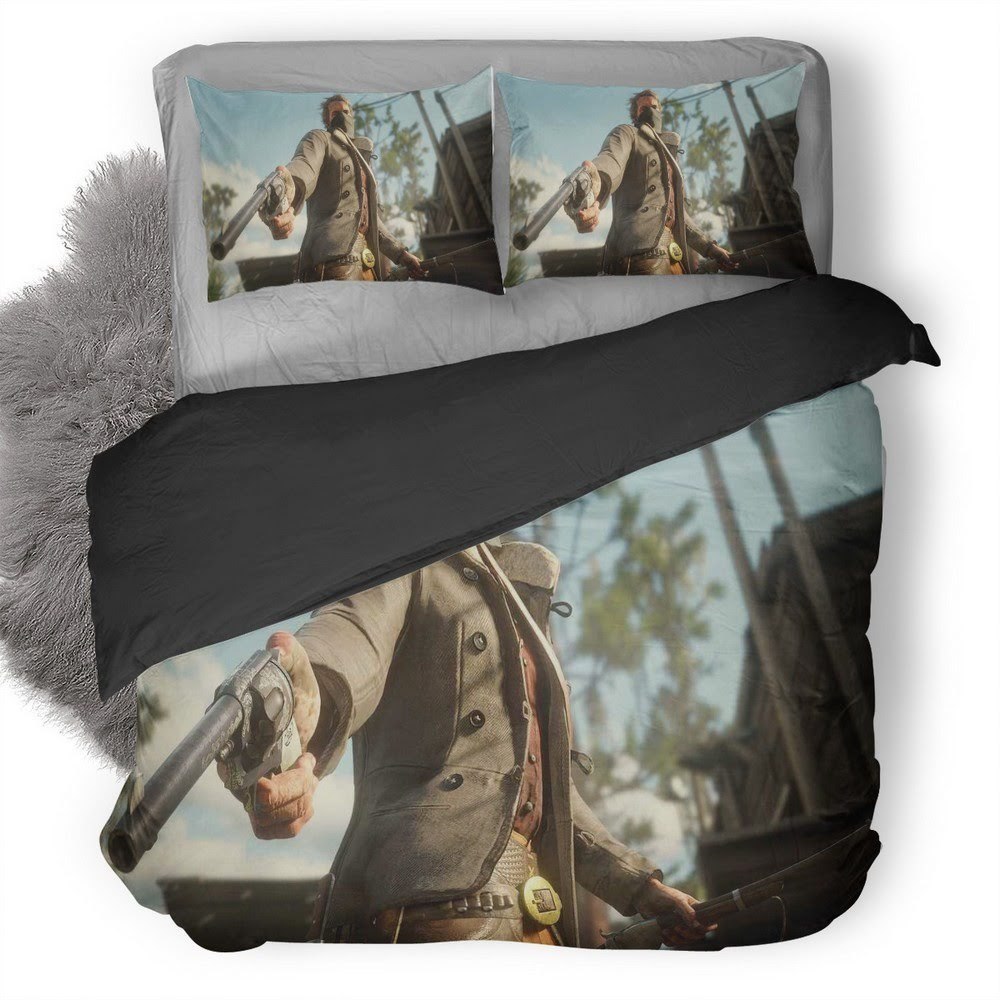 Red Dead Redemption 53 3D Customized Duvet Cover Bedding Set
