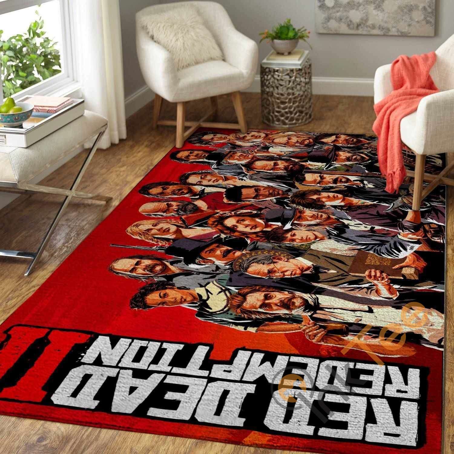 Red Dead Redemption Area Rectangle Rug