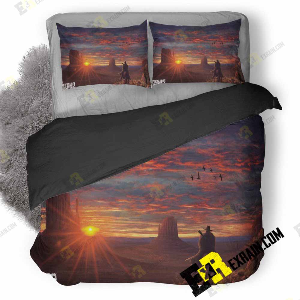 Red Dead Redemption Fanart 75 3D Customized Duvet Cover Bedding Set