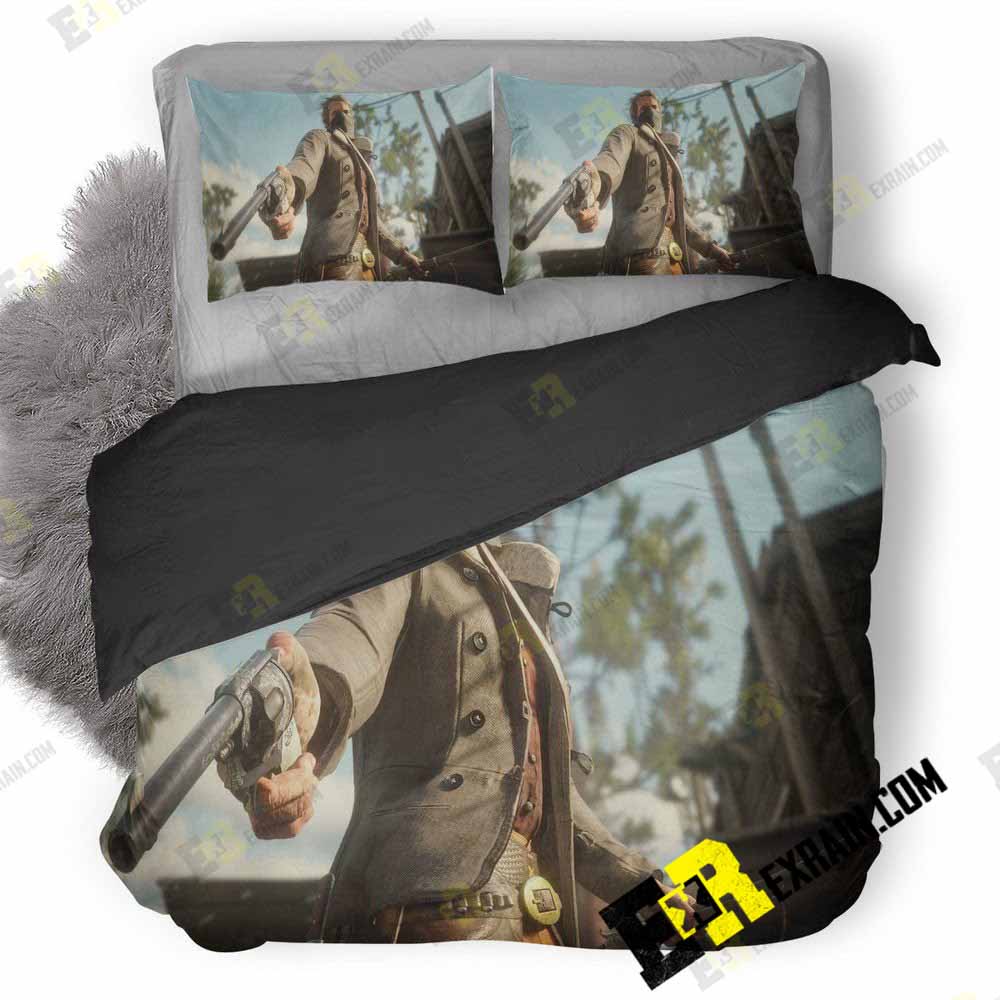 Red Dead Redemption Ps 3D Customized Duvet Cover Bedding Set
