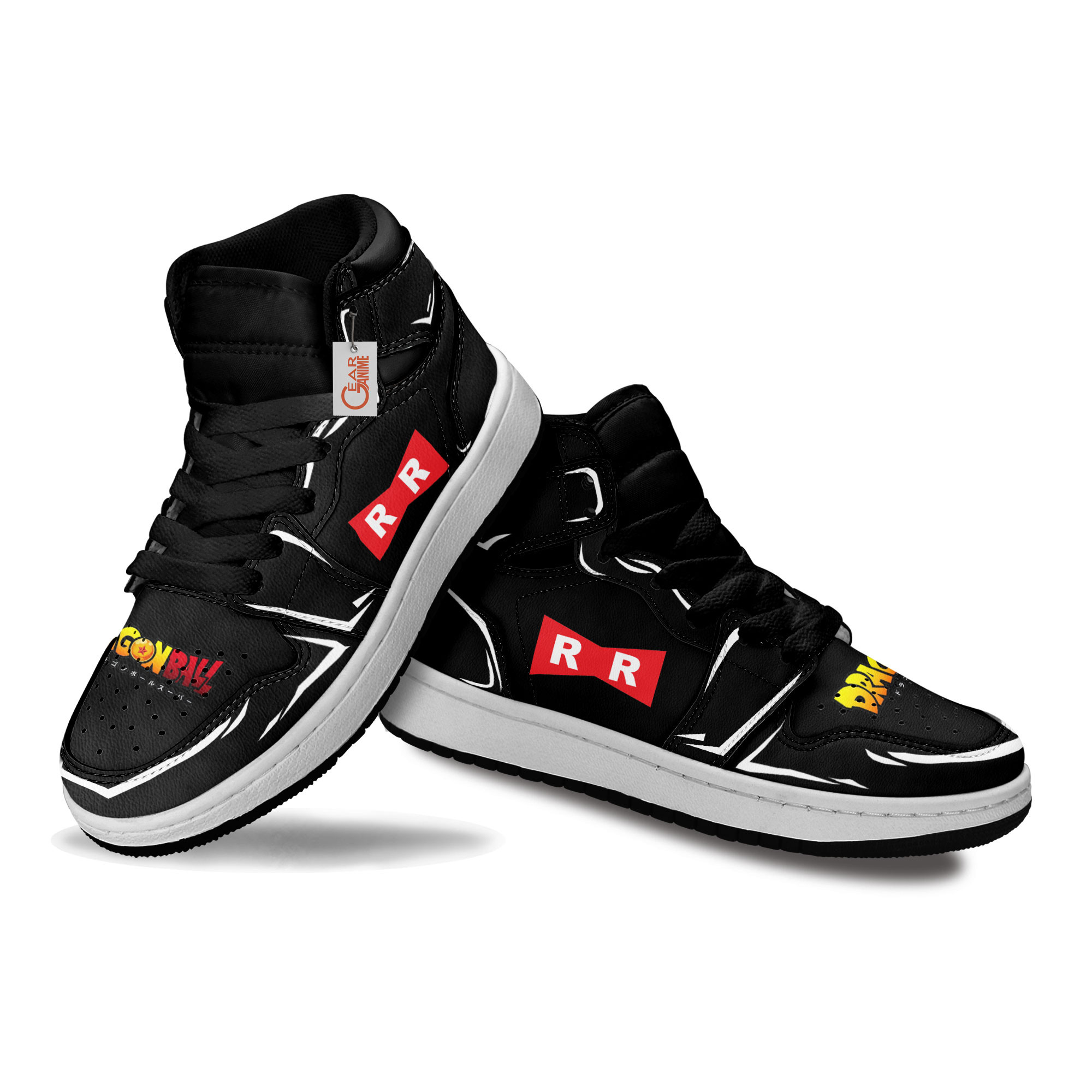 Red Ribbon Army Symbol Kids Sneakers Custom Anime Kids Shoes